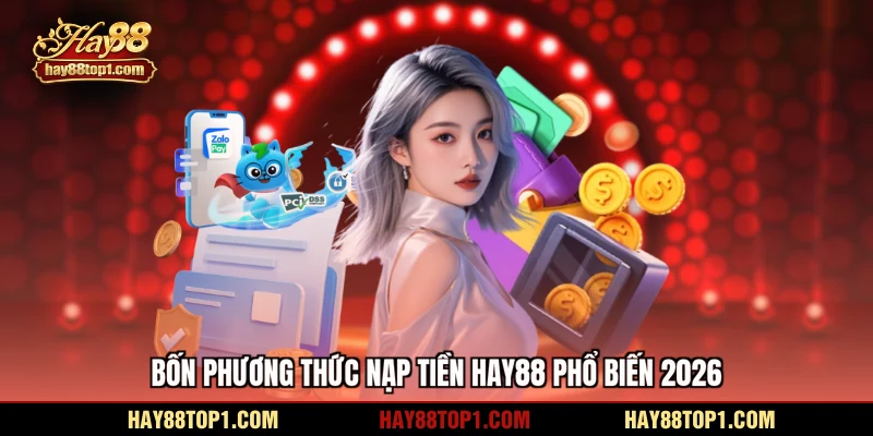 Bốn phương thức nạp tiền HAY88 phổ biến 2026